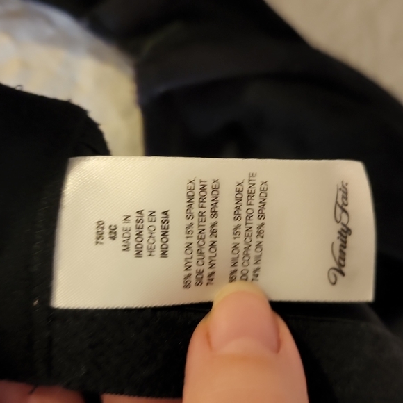 Vanity Fair Style 75020 Black Underwire Bra - Picture 8 of 8